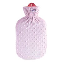 Rubber - hottie with plush o. Structure cover by Sänger, Color choice