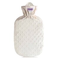Rubber - hottie with plush o. Structure cover by Sänger, Color choice