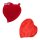 Sänger Heart Hot Water Bottle 1.65 l, with or without plush cover, red