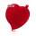 Sänger Heart Hot Water Bottle 1.65 l, with or without plush cover, red