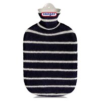 Singer 2 L rubber hot water bottle incl. Knit cover,...