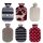 Singer 2 L rubber hot water bottle incl. Knit cover, diff. colors