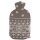 Singer 2 L rubber hot water bottle incl. Knit cover, diff. colors