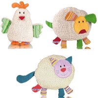 cuddly animal with 0.8 L hot water bottle, zipper, animal...