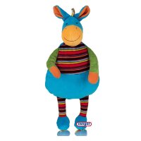 Plushie with 0.8 L hot water bottle by Sänger, velvety, padded, zipper