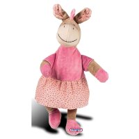 Plushie with 0.8 L hot water bottle by Sänger, velvety, padded, zipper