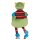 Plushie with 0.8 L hot water bottle by Sänger, velvety, padded, zipper