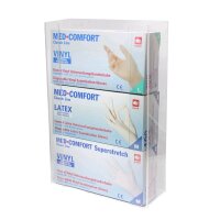 Glove Dispenser Trio by Med Comfort, acrylic, for 3...