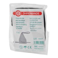 Noba ear patch, binding tape, cotton, triangular, black,...