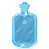 Sänger rubber hot water bottle, smooth + slats, 2 liter, diff. Colors