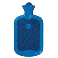 Sänger rubber hot water bottle, smooth + slats, 2 liter, diff. Colors