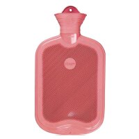 Sänger rubber hot water bottle, smooth + slats, 2 liter, diff. Colors