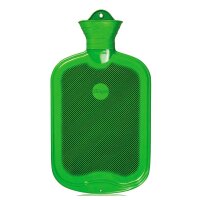 Sänger rubber hot water bottle, smooth + slats, 2 liter, diff. Colors