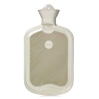 Sänger rubber hot water bottle, smooth + slats, 2 liter, diff. Colors