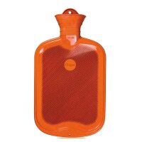 Sänger rubber hot water bottle, smooth + slats, 2 liter, diff. Colors