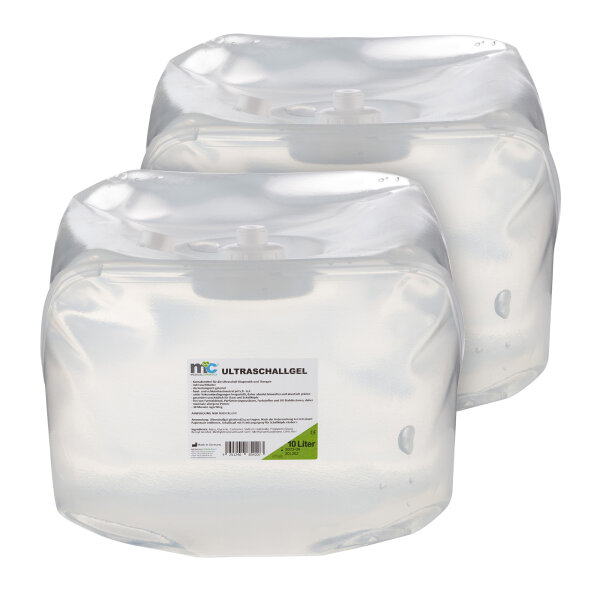 Ultrasound Gel, Sonography Gel, 2 x 10 litre cubitainer