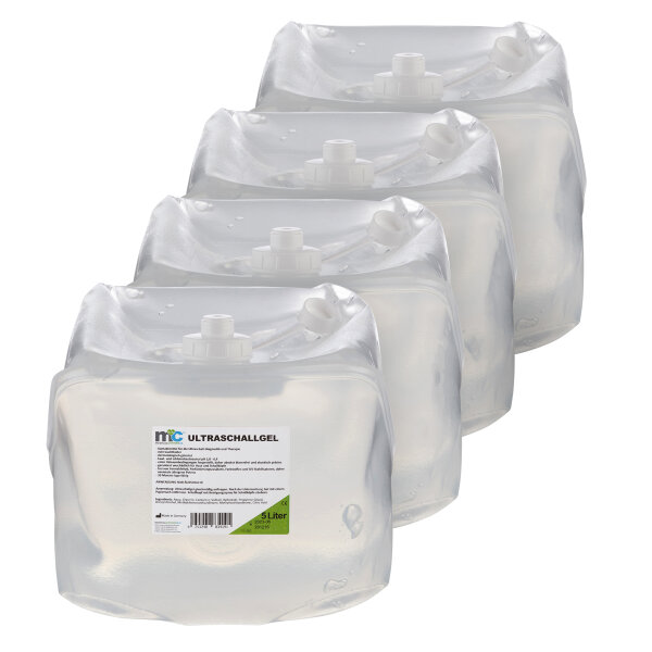 Ultrasound Gel, Sonography Gel, 4 x 5 litre cubitainer