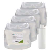 Ultrasound Gel, 4 x 5 litre cubitainer with empty bottle