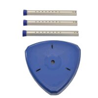 Careline AQUASAFE corner shower seat, height adjustable, 35x35cm