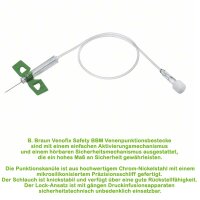 B. Braun Venofix Safety BBM Winged IV Needle Sets, diff. Sizes