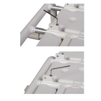 Behrend bath seat, hygienic cutout, adjustable, special / -plus