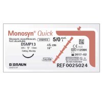 B.Braun Monosyn Quick Suture Material, Absorbable, Undyed