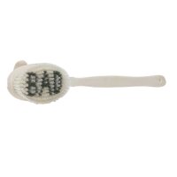 Behrend Wooden bath brush, oval, removable handle, natural bristles