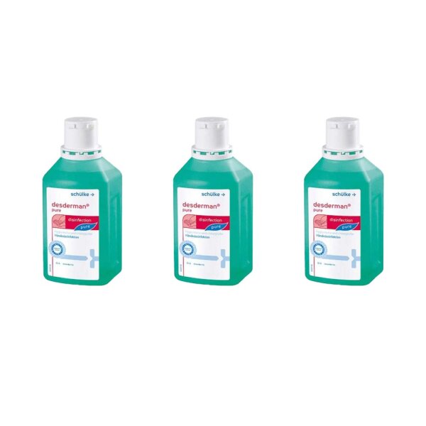 SchÃ¼lke DesdermanÂ® Hand Disinfectants Set, Norovirus, 3x 1000 ml