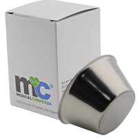 MC24 Medicine-Cup, Stainless Steel, Graduated, 30 ml