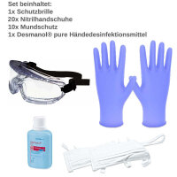 Infection protection set, disinfection & protective...