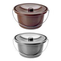 Behrend commode-bucket plastic, lid, disinfectable, colors