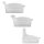 Behrend drinking cup cover, different mouth pieces, transparent