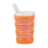 Behrend drinking cup, unbreakable, leakproof, grooves, 200ml, colors