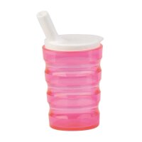 Behrend drinking cup, unbreakable, leakproof, grooves, 200ml, colors