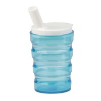 Behrend drinking cup, unbreakable, leakproof, grooves, 200ml, colors