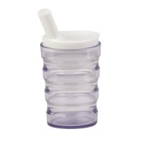 Behrend drinking cup, unbreakable, leakproof, grooves, 200ml, colors