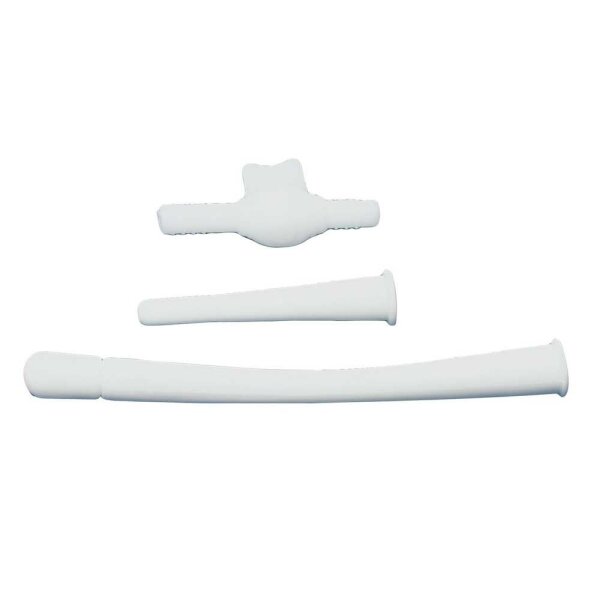 Behrend Irrigator trimmings, plastic, white, 3- or 4-piece
