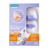 Lansinoh wide-mouth bottle, NaturalWave™ teat, BPA...