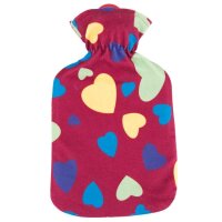 Sänger hottie bottle incl. fleece cover, hearts...