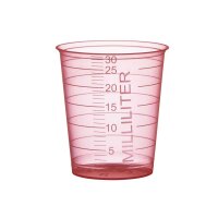 Med Comfort disposable medicine cups, 30ml, 80pcs, colors