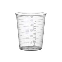 Med Comfort disposable medicine cups, 30ml, 80pcs, colors