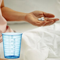 Med Comfort disposable medicine cups, 30ml, 80pcs, colors