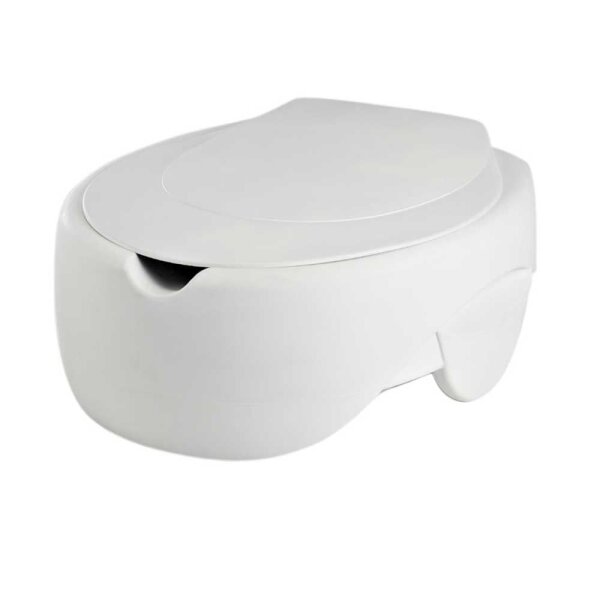 Behrend raised toilet seat, soft, with/without cover, 11 cm
