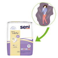 Seni Lady Incontinence Pads, Breathable, Discreet, 8 Sizes