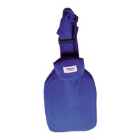 Sänger Hot water bottle, fleece cover, holding strap, color