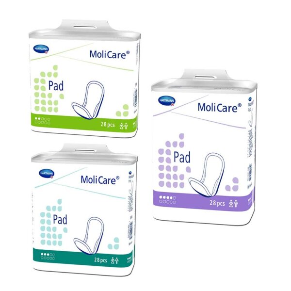 Hartmann MoliCare® Pad Incontinence Pads, Discreet, 28pcs, Variants