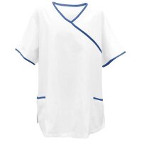 Exner Tunic, White, Asia-Style, Pockets, Coloured Piping, size/Colours