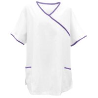 Exner Tunic, White, Asia-Style, Pockets, Coloured Piping, size/Colours