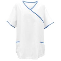 Exner Tunic, White, Asia-Style, Pockets, Coloured Piping, size/Colours