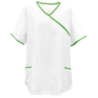 Exner Tunic, White, Asia-Style, Pockets, Coloured Piping, size/Colours